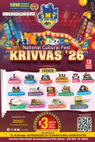 KRIVVAS '26 Cultural Fest Poster